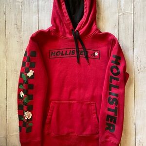 Men’s Hollister hoodie.  Red size large.